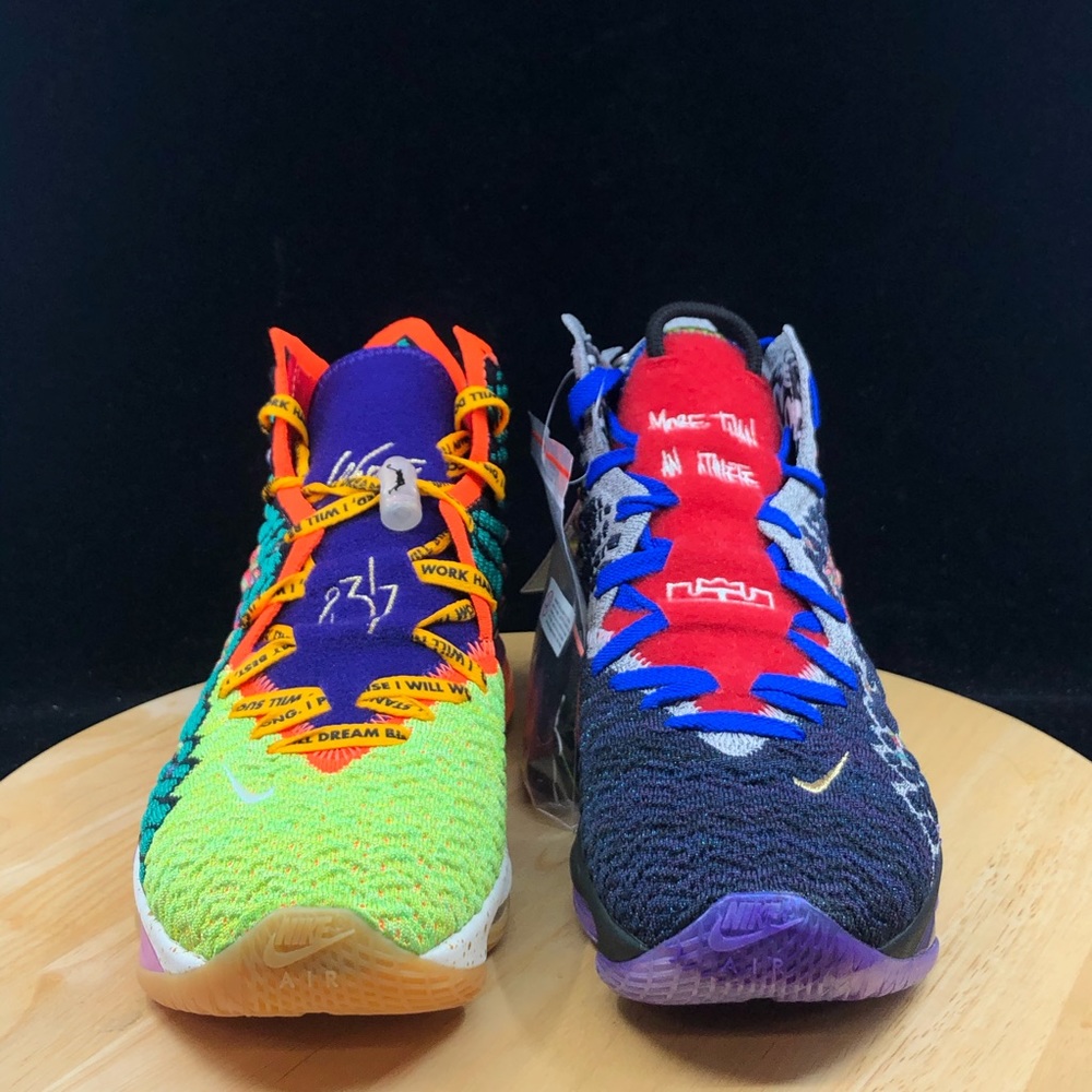 Nike Lebron 17 XVII What The WTW Multi Color - Picture 3 of 8